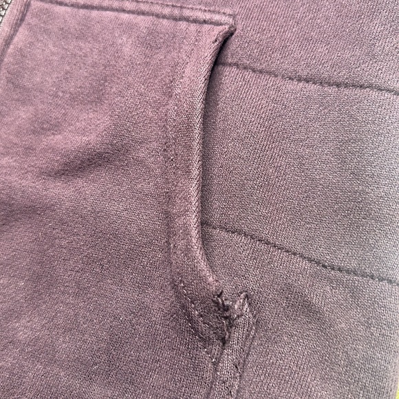 The North Face sherpa lined zip up hoodie Purple size small petite - Picture 13 of 13